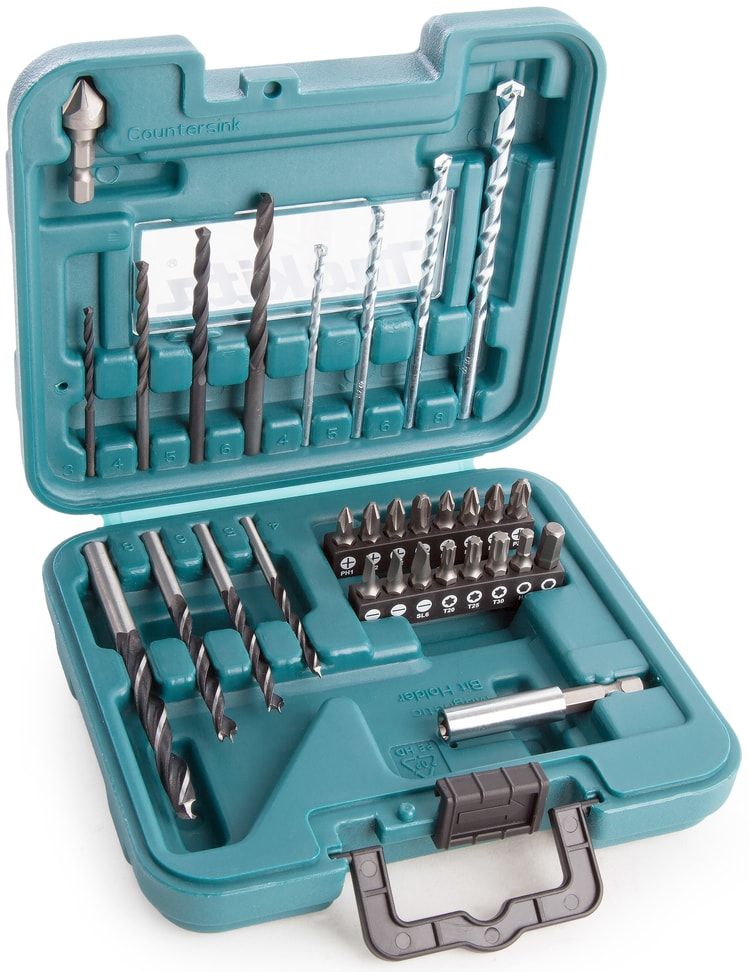 Makita D-47204 Sada bitů a vrtákov 30 ks v plastovom kufri STOP