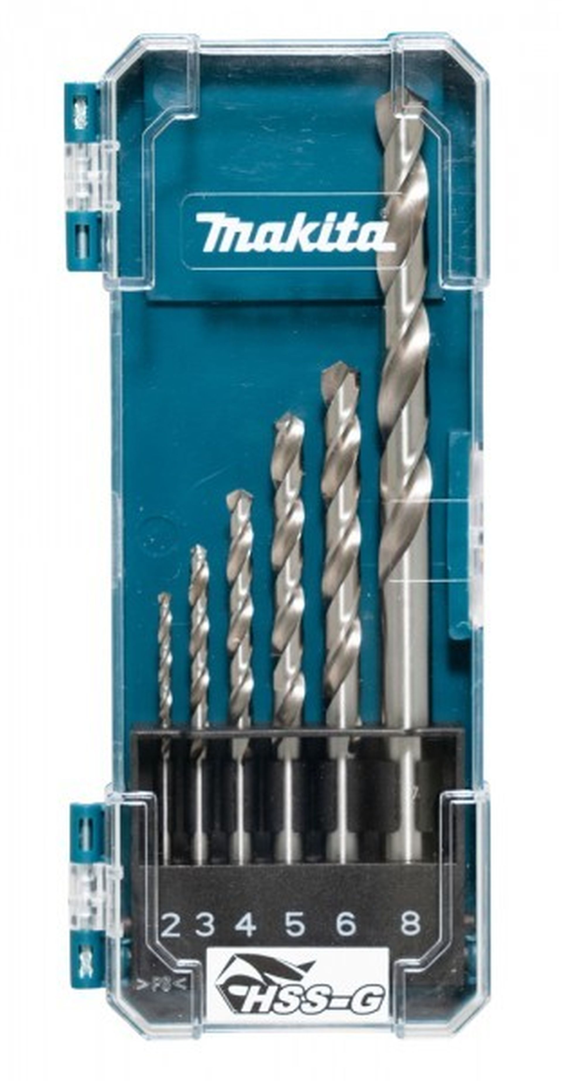 Makita D-75742 sada vrtákov do kovu HSS-G 2,3,4,5,6,8mm