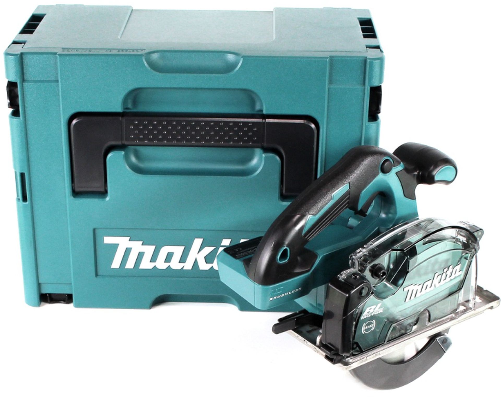 Makita DCS553ZJ Aku okružná píla na kov (18V/bez aku/150mm) Makpac