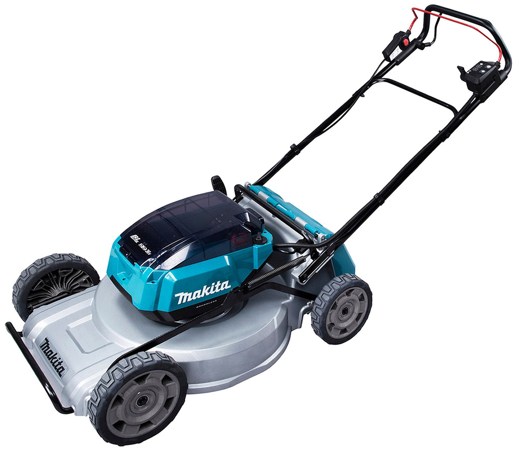 BAZÁR Makita DLM533ZX2 Aku mulčovacia kosačka s pojazdom 2x18V bez aku Z VYSKÚŠANÉ!!
