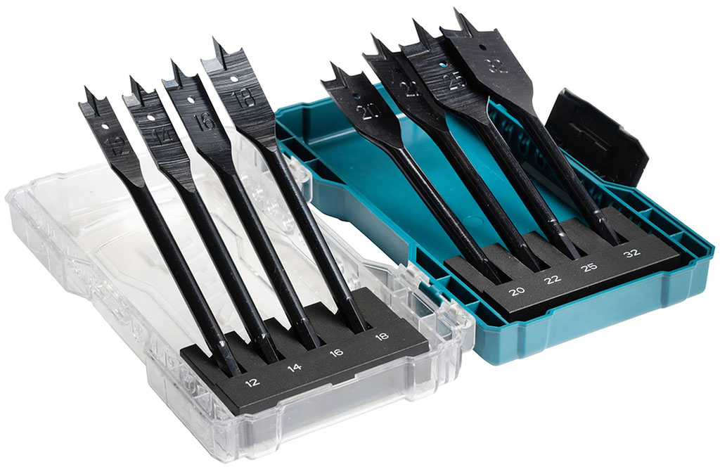 Makita E-08698 Sada plochých vrtákov do dreva 8 ks