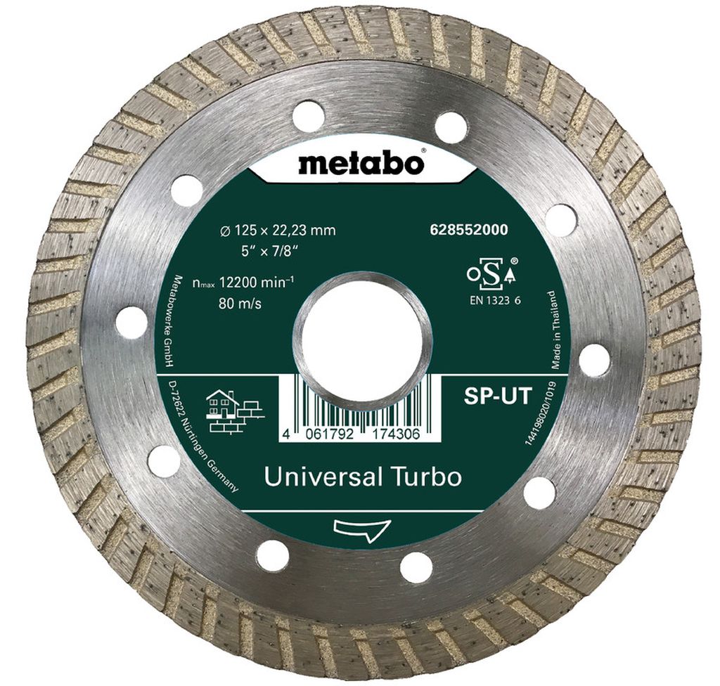 Metabo Universal Turbo Diamantový rezný kotúč 125x22,23 mm 628552000