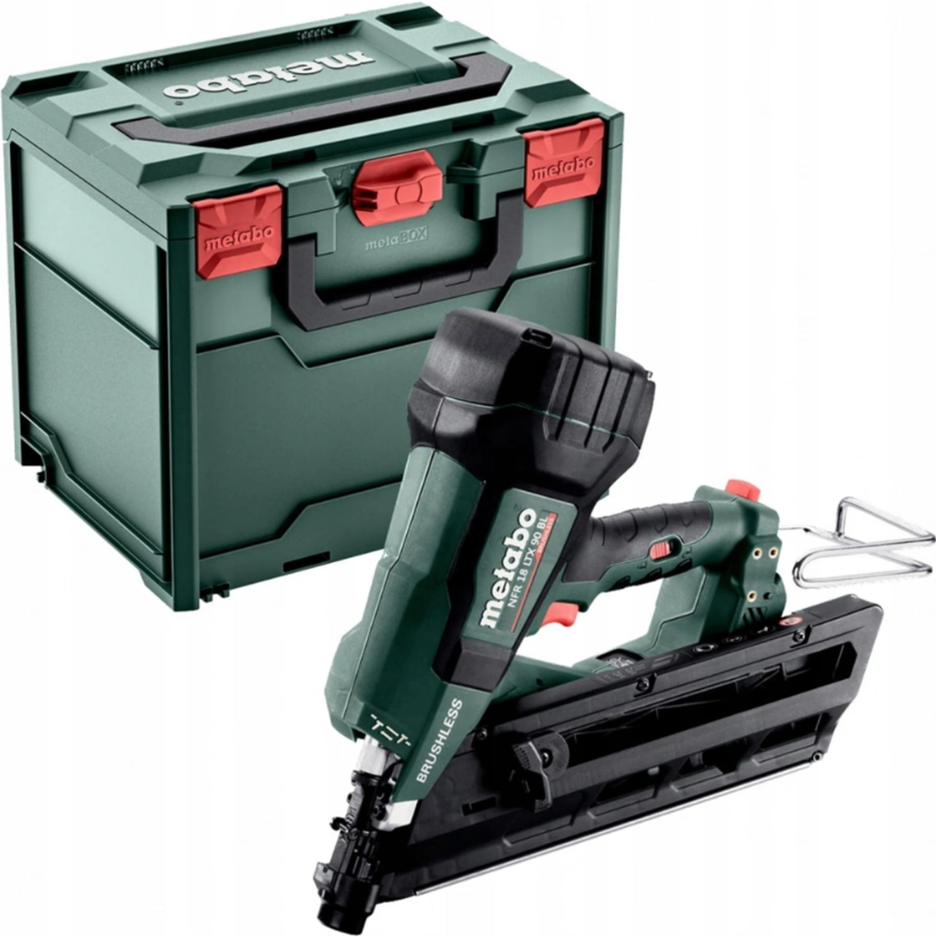 Metabo NFR 18 LTX 90 BL Akumulátorová klincovačka (50-90 mm/18V/bez aku)metaBOX 612090840
