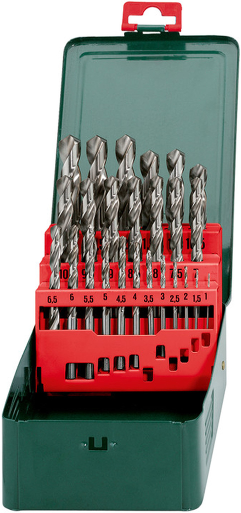 Metabo Sada vrtákov v kazete HSS-G, SP, 25-dielna 627154000