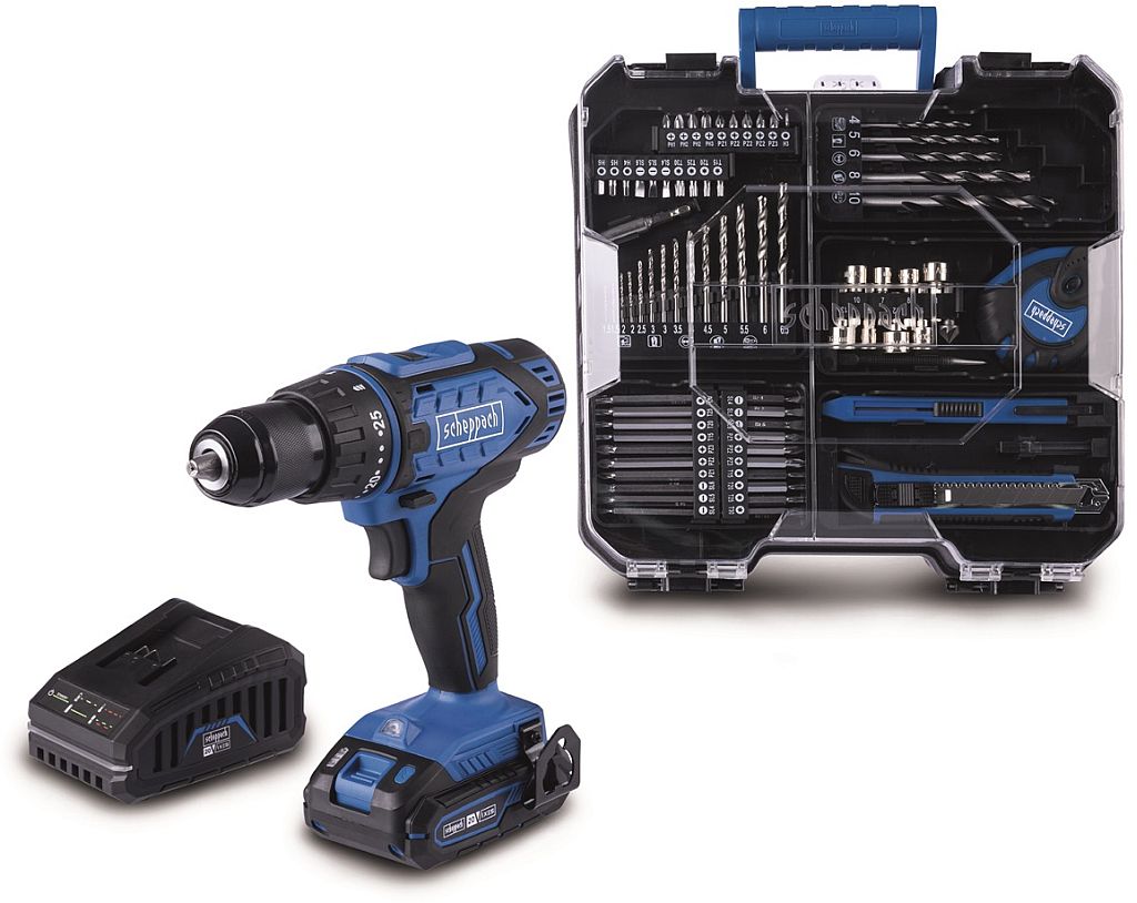 SCHEPPACH C-DTB74/1-X - aku 20 V set vŕtacieho skrutkovača a príslušenstva 5909315900
