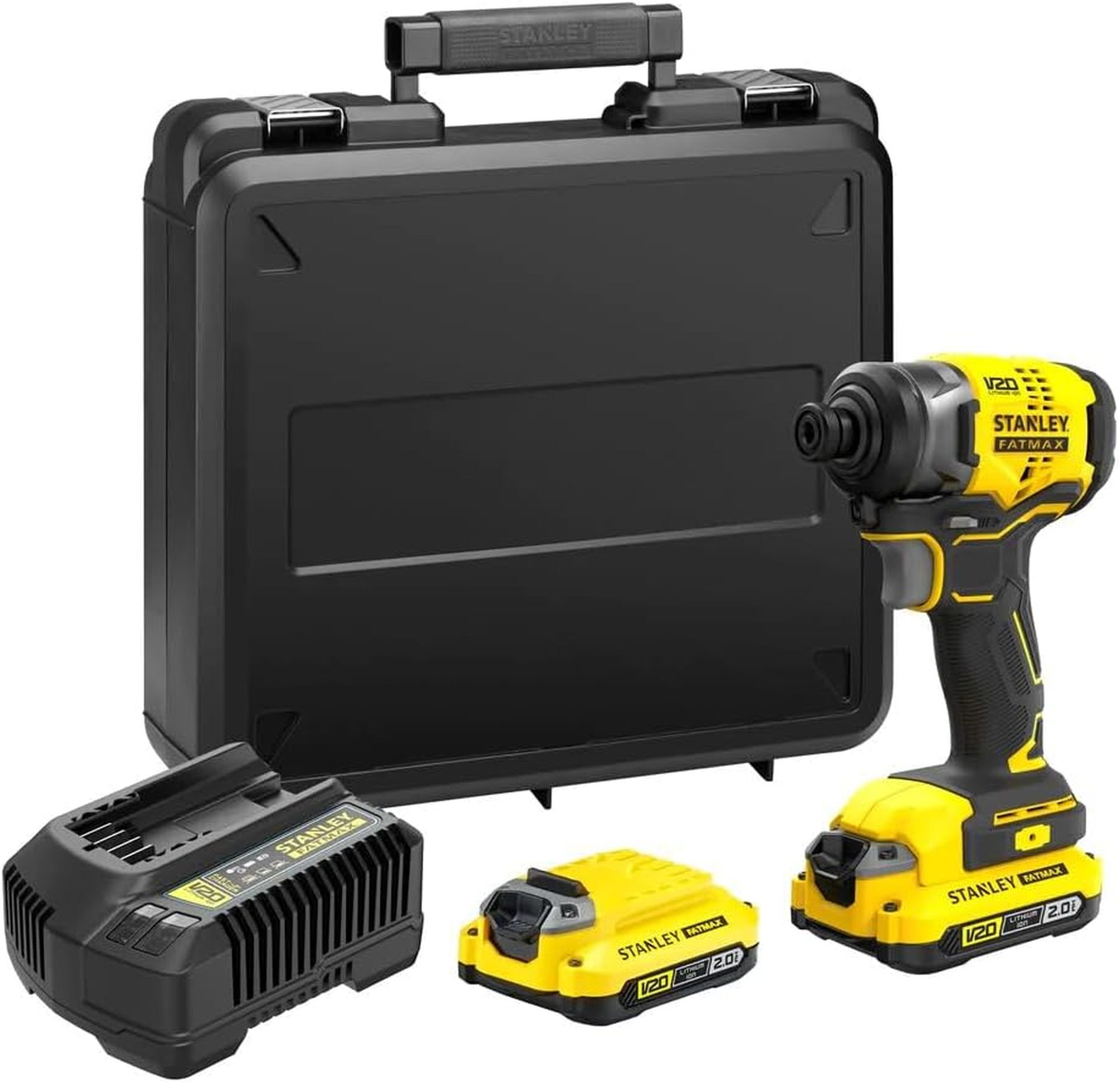 Stanley SFMCF810D2K FatMaxV20 Aku rázový uťahovač 1/4&quot; (18V/2x2,0Ah), kufor