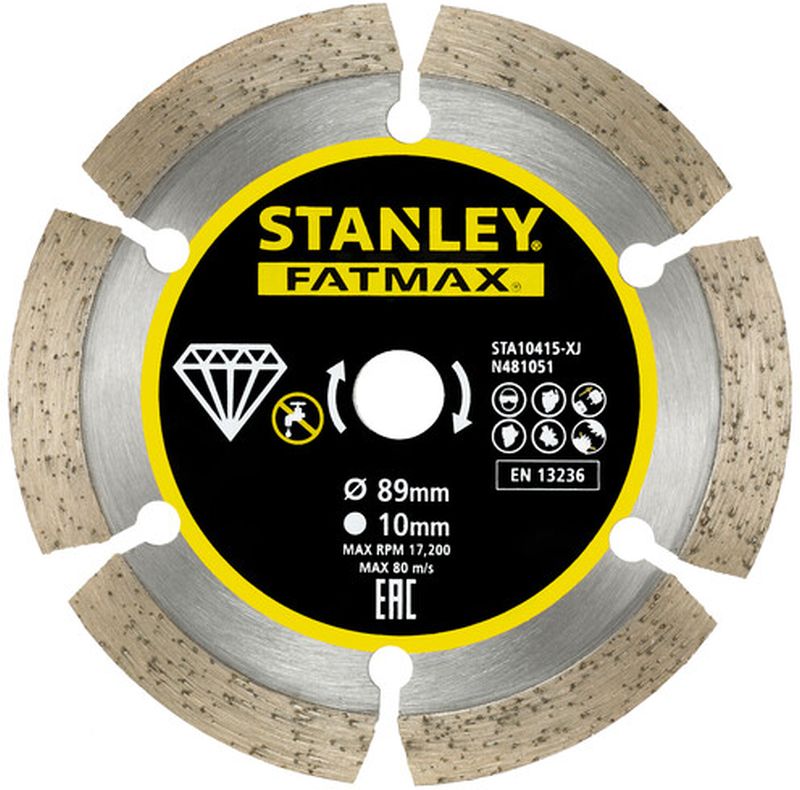 Stanley STA10415 FatMax Diamantový segmentový rozbrusovací kotúč 89x10mm
