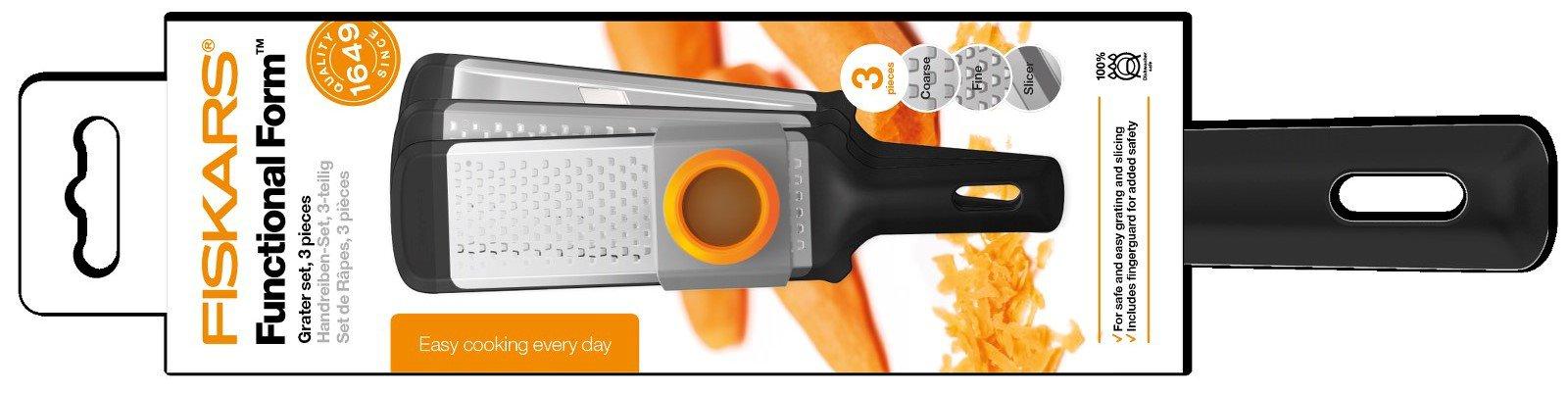 Fiskars Sada jemného a hrubého strúhadla a krájača na zeleninu 1014414