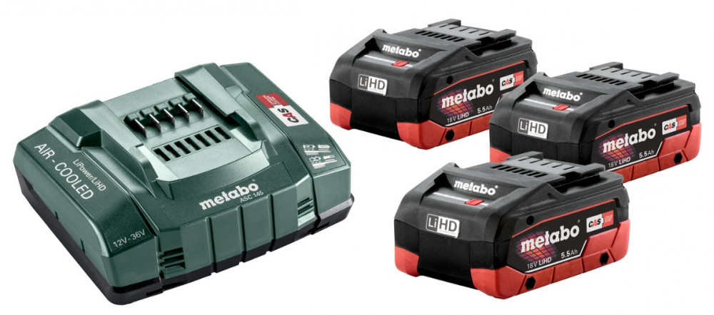 Metabo Základná sada LiHD (3x5,5Ah/18V) 685074000